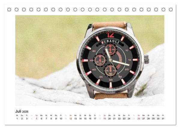 Produktbild: Uhren aus aller Welt (Tischkalender 2026 DIN A5 quer), CALVENDO Monatskalender