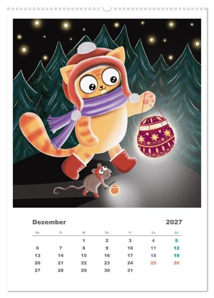 Produktbild: Leopold der Dritte - Ein Kater zum Knuddeln (Wandkalender 2027 DIN A2 hoch), CALVENDO Monatskalender
