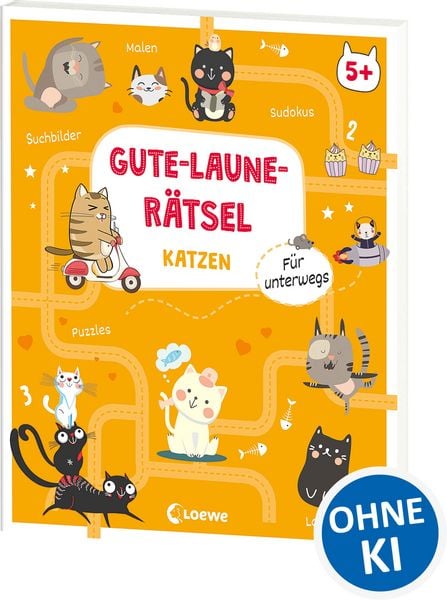 Produktbild: Gute-Laune-R&auml;tsel f&uuml;r unterwegs - Katzen