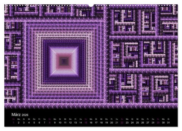 Produktbild: Die Farbe Lila (Wandkalender 2026 DIN A2 quer), CALVENDO Monatskalender