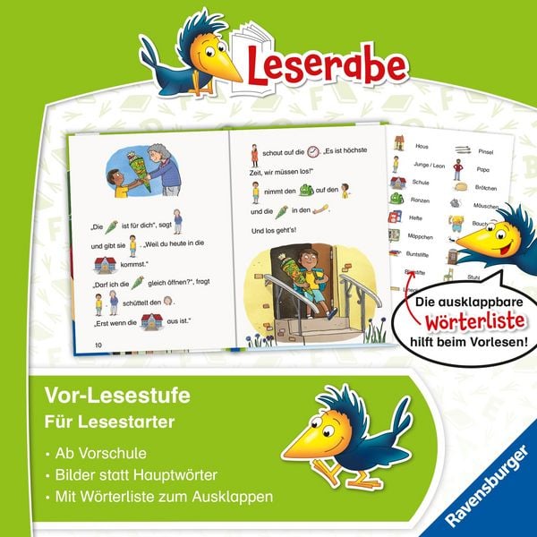 Produktbild: Ravensburger - Leserabe - Vor-Lesestufe: Leons erster Schultag