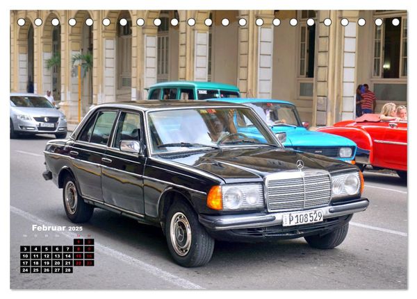 Produktbild: Autos mit Stern - Mercedes-Benz auf Kuba (Tischkalender 2025 DIN A5 quer), CALVENDO Monatskalender