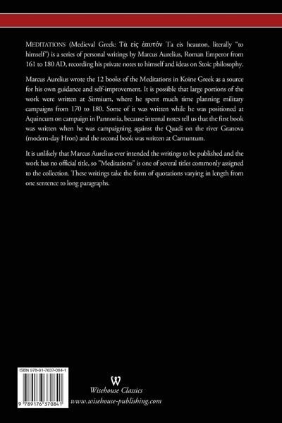 Produktbild: The Meditations of Marcus Aurelius (Wisehouse Classics Edition)