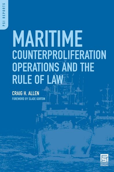 Produktbild: Maritime Counterproliferation Operations and the Rule of Law