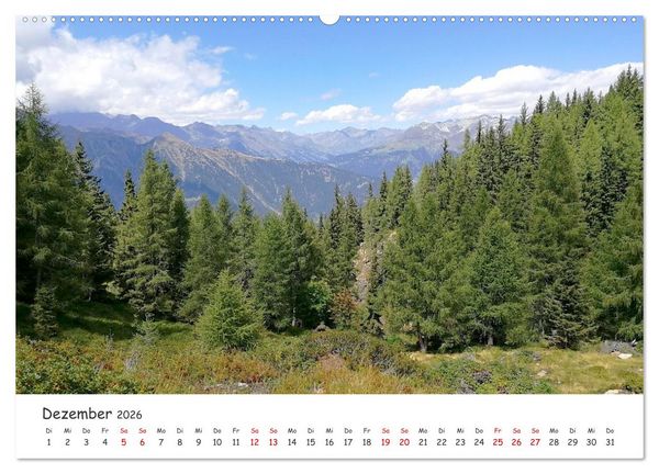Produktbild: &Uuml;ber die Alpen - Auf dem E5 von Oberstdorf nach Meran (hochwertiger Premium Wandkalender 2026 DIN A2 quer), Kunstdruck in Hochglanz