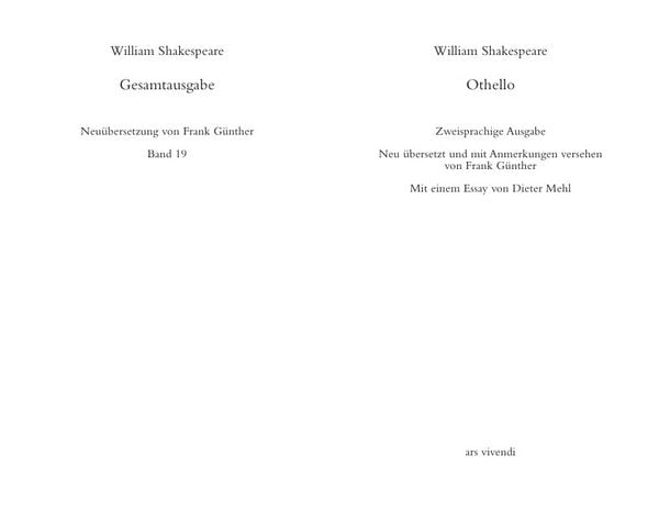 Produktbild: Othello / Othello - zweisprachige Ausgabe