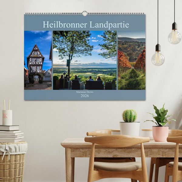 Produktbild: Heilbronner Landpartie (Wandkalender 2026 DIN A2 quer), CALVENDO Monatskalender