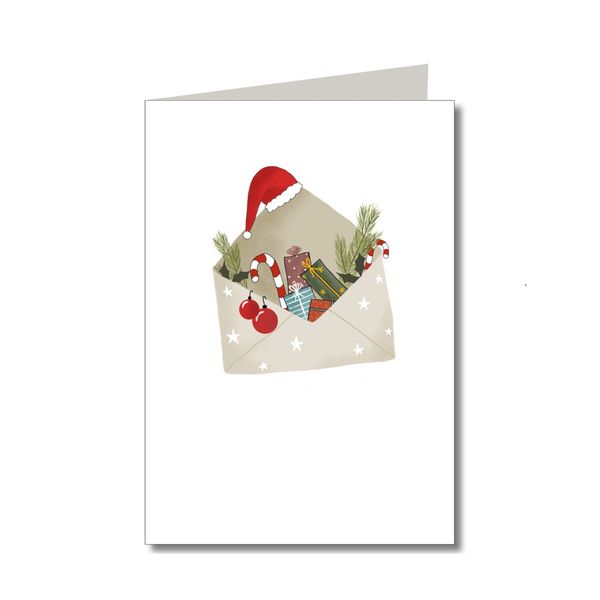 Produktbild: KEITCARDS Weihnachtskarten - handgezeichnete Klappkarten mit Briefumschlag, 6er Set