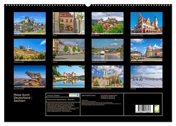 Produktbild: Reise durch Deutschland - Sachsen (hochwertiger Premium Wandkalender 2026 DIN A2 quer), Kunstdruck in Hochglanz