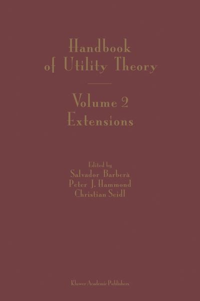 Produktbild: Handbook of Utility Theory