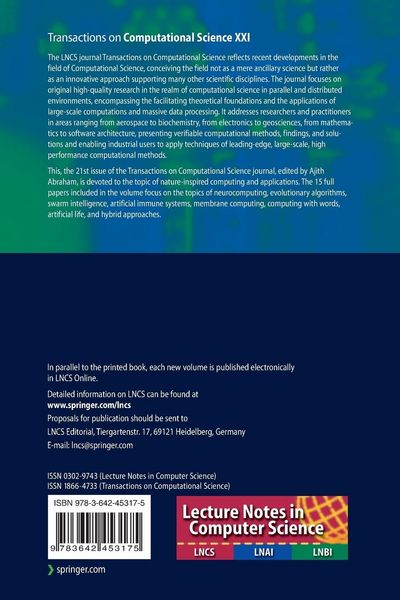 Produktbild: Transactions on Computational Science XXI