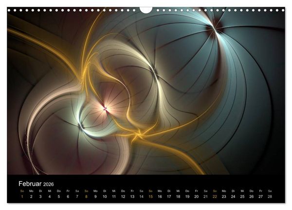 Produktbild: Exklusive Fraktalkunst / AT-Version (Wandkalender 2026 DIN A3 quer), CALVENDO Monatskalender