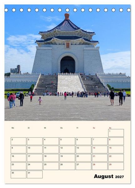 Produktbild: Taipeh &ndash; Stadt der Kontraste (Tischkalender 2027 DIN A5 hoch), CALVENDO Monatskalender