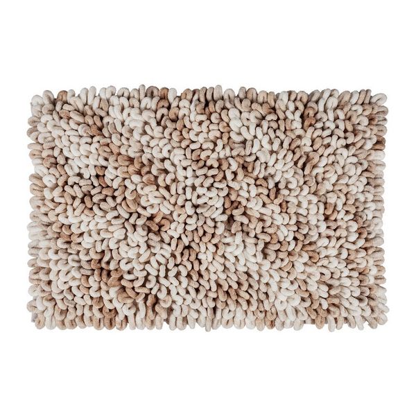 Produktbild: Badteppich Mod. Lerici Wei&szlig;-Beige, 60 x 90 cm, rutschfest und schnelltrocknend