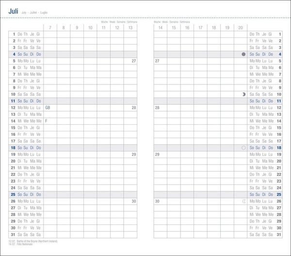 Produktbild: Monats-Taschenkalender, schwarz 2027