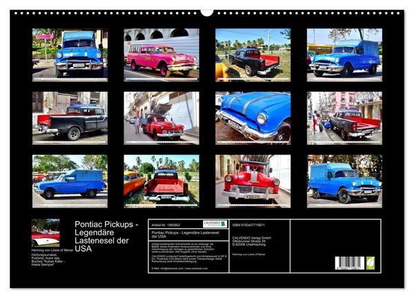 Produktbild: Pontiac Pickups - Legend&auml;re Lastenesel der USA (Wandkalender 2026 DIN A2 quer), CALVENDO Monatskalender
