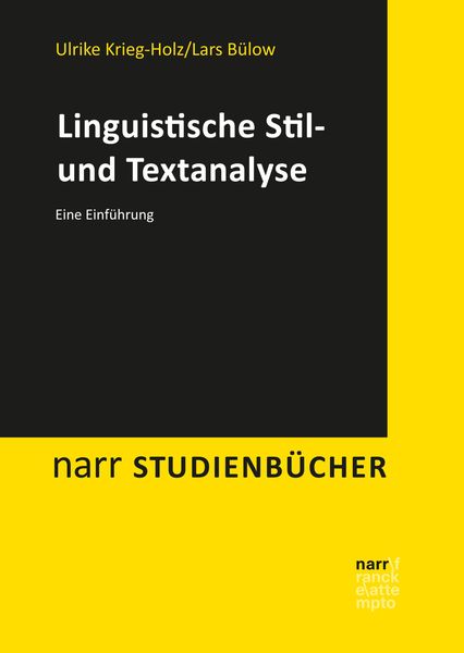 Produktbild: Linguistische Stil- und Textanalyse