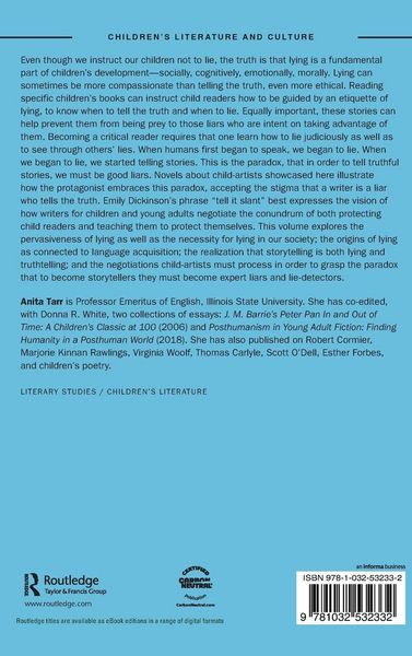 Produktbild: Lying, Truthtelling, and Storytelling in Children's and Young Adult Literature