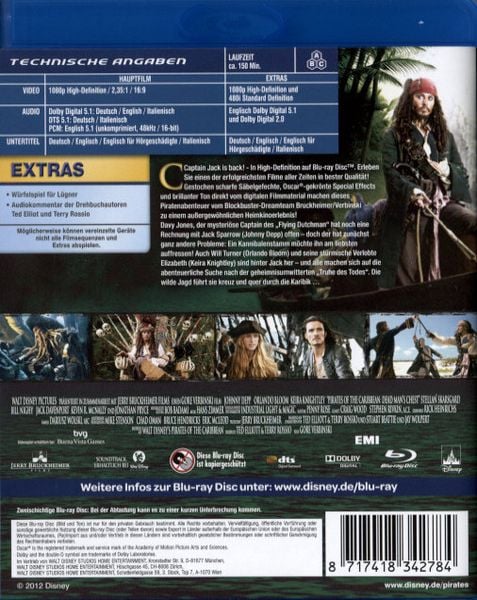 Produktbild: Pirates of the Caribbean - Fluch der Karibik 2