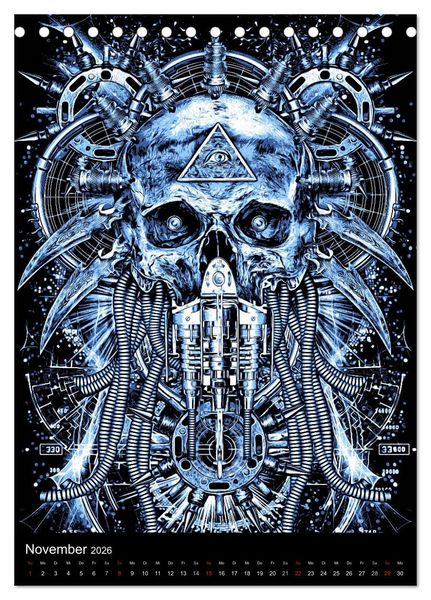 Produktbild: BLOODBOY/DARK ILLUSTRATION (Tischkalender 2026 DIN A5 hoch), CALVENDO Monatskalender