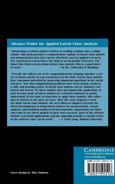 Produktbild: Applied Latent Class Analysis