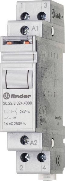 Stromstoß-Schalter Hutschiene Finder 20.28.8.230.4000 2 Schließer 230 V/AC 1 St.