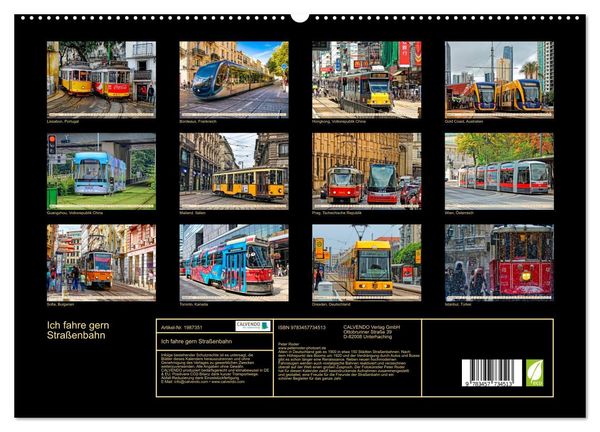 Produktbild: Ich fahre gern Stra&szlig;enbahn (hochwertiger Premium Wandkalender 2026 DIN A2 quer), Kunstdruck in Hochglanz