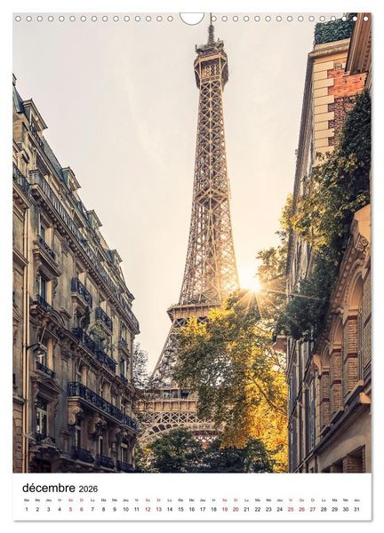 Produktbild: Visite de Paris (Calendrier mural 2026 DIN A3 horizontal), CALVENDO calendrier mensuel