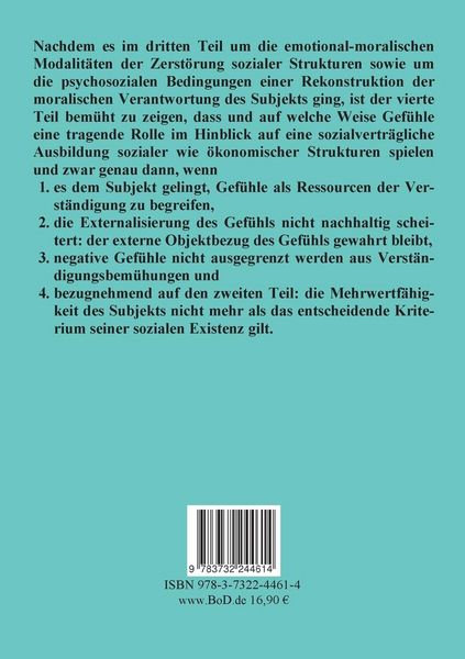 Produktbild: Die Politisierung des B&uuml;rgers, 4.Teil: Theorie der Gef&uuml;hle