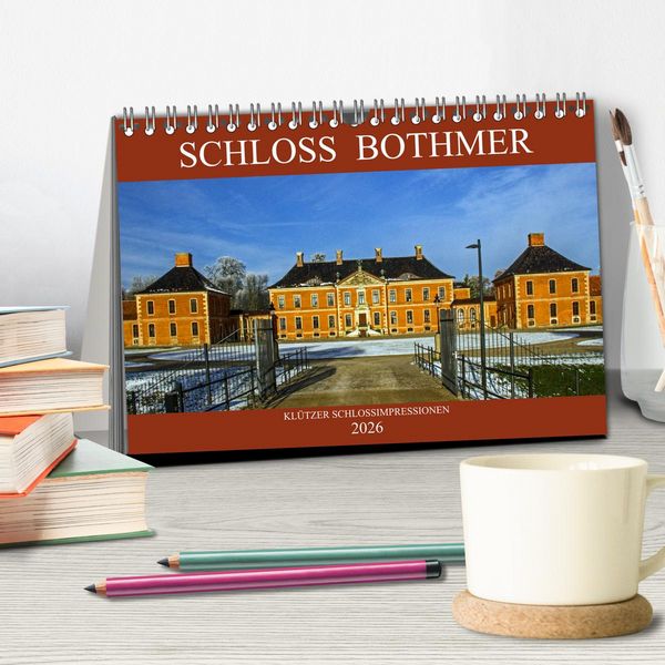 Produktbild: Schloss Bothmer - Kl&uuml;tzer Schlossimpressionen (Tischkalender 2026 DIN A5 quer), CALVENDO Monatskalender