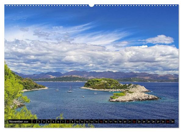 Produktbild: Dalmatien (Wandkalender 2026 DIN A2 quer), CALVENDO Monatskalender