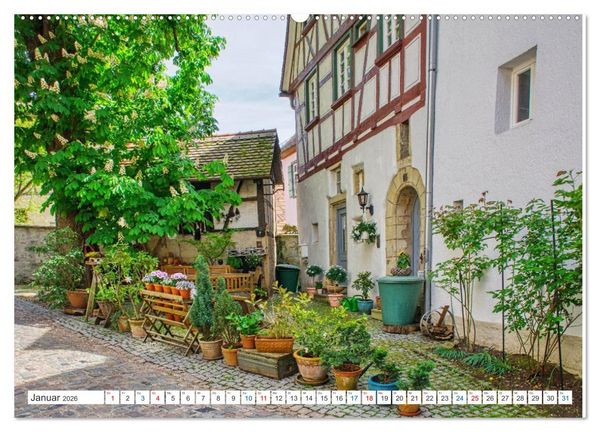 Produktbild: Bad Wimpfen - Kurstadt am Neckar (hochwertiger Premium Wandkalender 2026 DIN A2 quer), Kunstdruck in Hochglanz