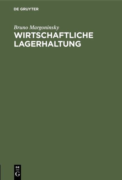Produktbild: Wirtschaftliche Lagerhaltung