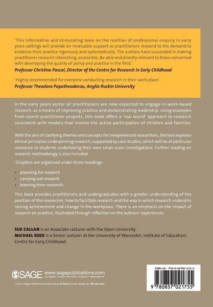 Produktbild: Work-Based Research in the Early Years