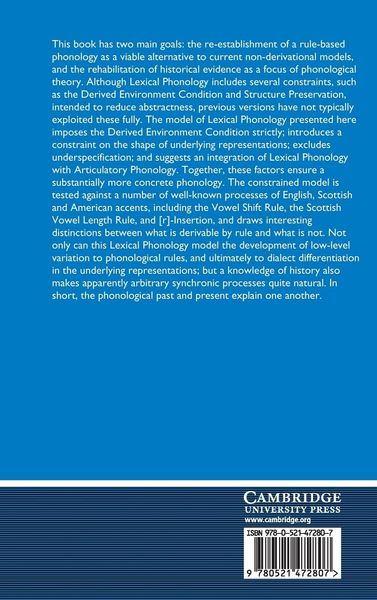Produktbild: Lexical Phonology and the History of English