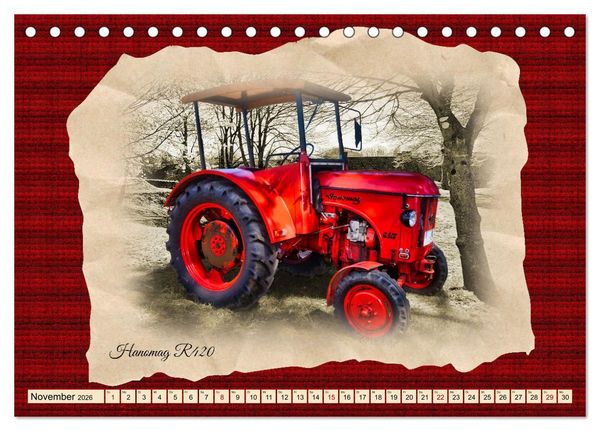 Produktbild: Hanomag Schlepper (Tischkalender 2026 DIN A5 quer), CALVENDO Monatskalender