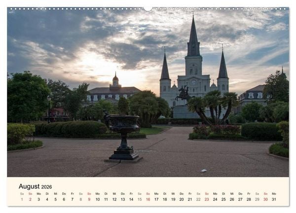 Produktbild: Sommer in New Orleans (Wandkalender 2026 DIN A2 quer), CALVENDO Monatskalender