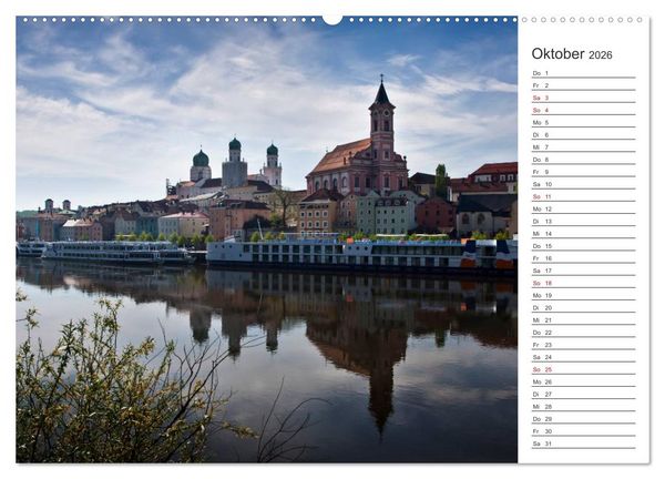 Produktbild: Pittoreskes Passau (Wandkalender 2026 DIN A2 quer), CALVENDO Monatskalender