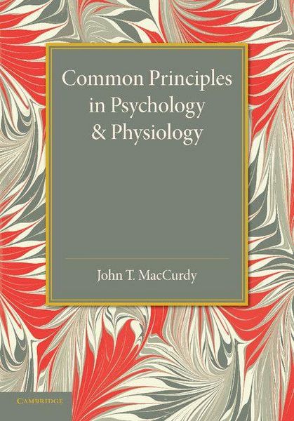 Produktbild: Common Principles in Psychology and Physiology