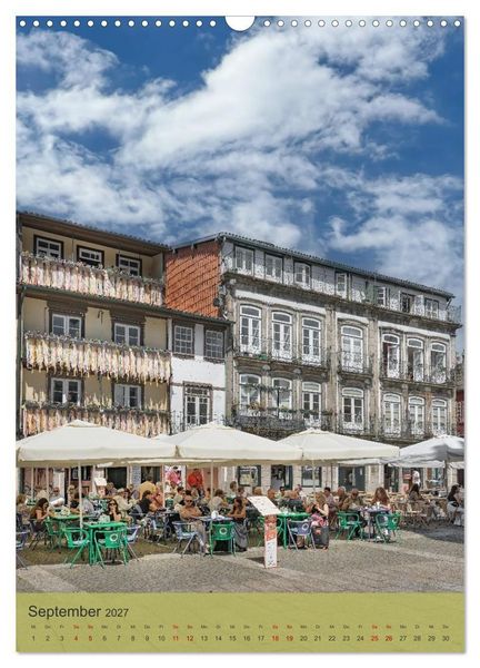 Produktbild: Die Stadt Guimar&atilde;es liegt im Norden Portugals im Distrikt Braga. (Wandkalender 2027 DIN A3 hoch), CALVENDO Monatskalender