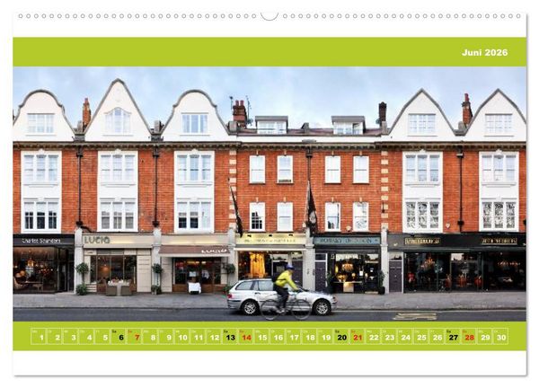 Produktbild: London Fassade 2026 (hochwertiger Premium Wandkalender 2026 DIN A2 quer), Kunstdruck in Hochglanz