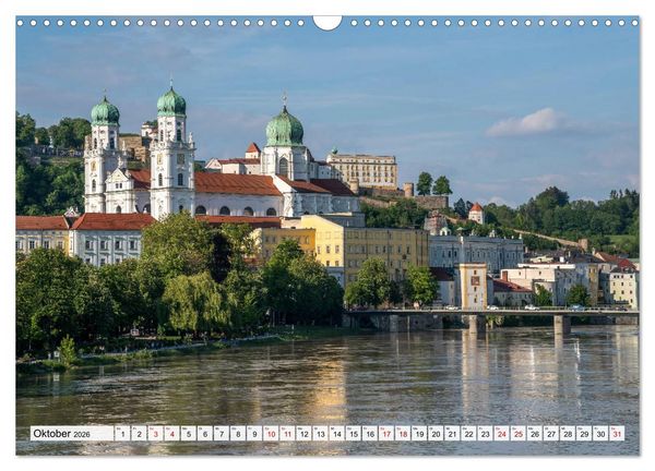 Produktbild: Drei Fl&uuml;sse Stadt Passau (Wandkalender 2026 DIN A3 quer), CALVENDO Monatskalender