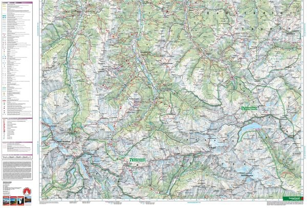 Produktbild: Gasteiner Tal, Wagrain, Raurisertal, Grossarltal 1 : 50 000. WK 191