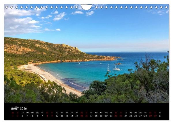 Produktbild: La Corse de plage en plage (Calendrier mural 2026 DIN A4 vertical), CALVENDO calendrier mensuel