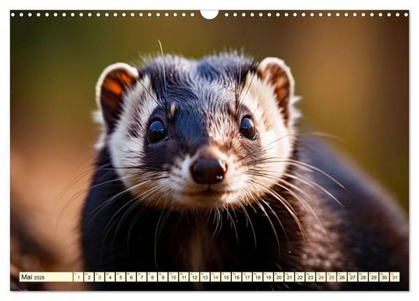 Produktbild: Die Familie der Marder (Wandkalender 2026 DIN A3 quer), CALVENDO Monatskalender