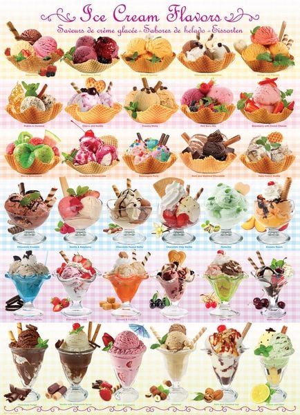 Produktbild: Puzzle 1000 Teile - Ice Cream Flavours