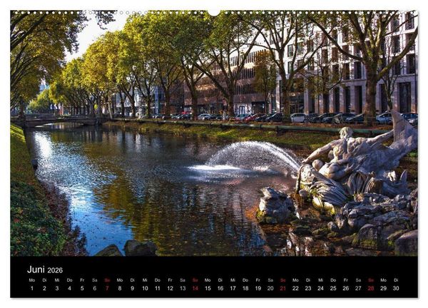 Produktbild: D&uuml;sseldorf - Impressionen (Wandkalender 2026 DIN A2 quer), CALVENDO Monatskalender