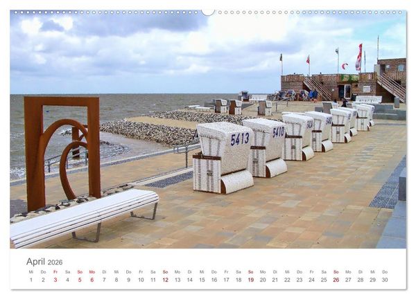 Produktbild: Mein B&uuml;sum - Das wundersch&ouml;ne Nordseeheilbad in Schleswig-Holstein (hochwertiger Premium Wandkalender 2026 DIN A2 quer), Kunstdruck in Hochglanz