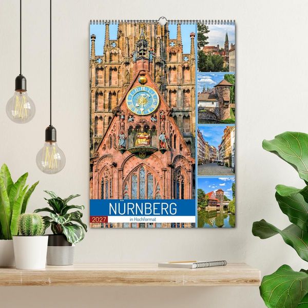 Produktbild: N&uuml;rnberg in Hochformat (Wandkalender 2027 DIN A2 hoch), CALVENDO Monatskalender