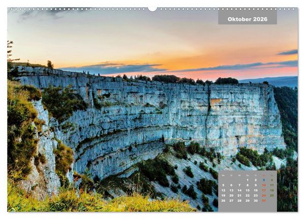 Produktbild: WANDERN &uuml;ber Stock und Stein in der Schweiz (hochwertiger Premium Wandkalender 2026 DIN A2 quer), Kunstdruck in Hochglanz